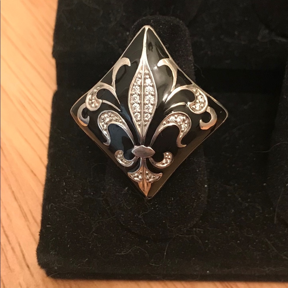 Belle Etoile Josephine fleur-de-lis ring size 6